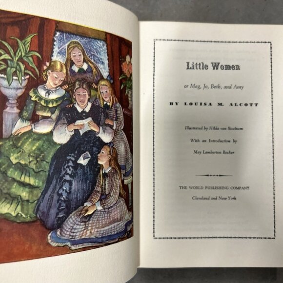 Little Women Louisa May Alcott Rainbow Classics Illustrated 1946 Hardcover HCDJ - Picture 2 of 11
